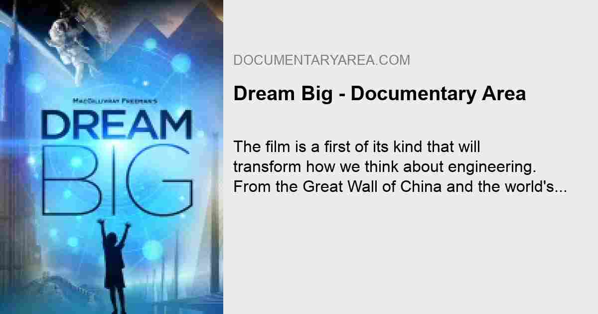 Dream Big: Engineering Our World (Short 2017) - IMDb