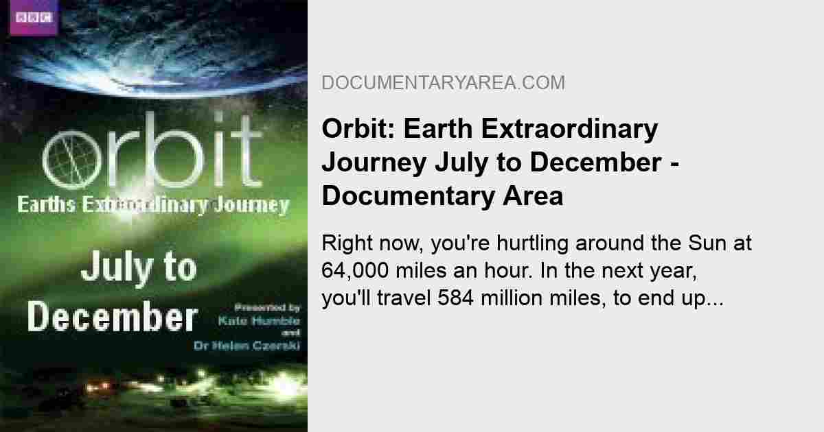 Series Orbit: Earth Extraordinary Journey - Documentary Area